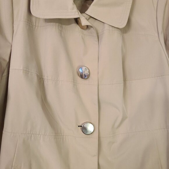 Lane Bryant Women's Long Khaki Trench Coat Size 22/24 - Picture 3 of 16